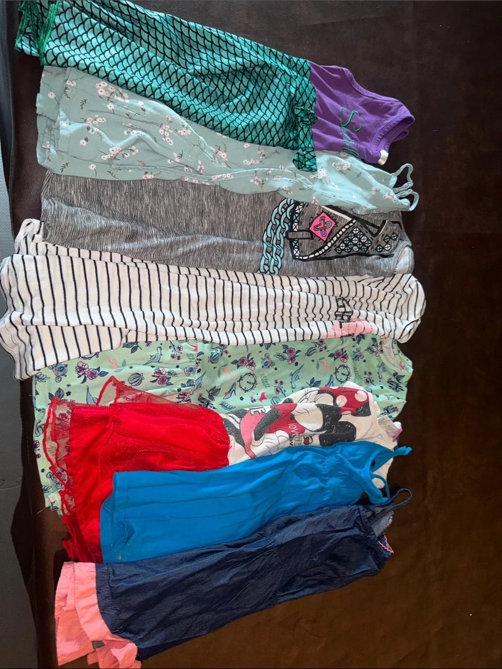 (8 Dresses/1 price) Mixed Girls' Tank & Dress Lot - Bright Multi-Color